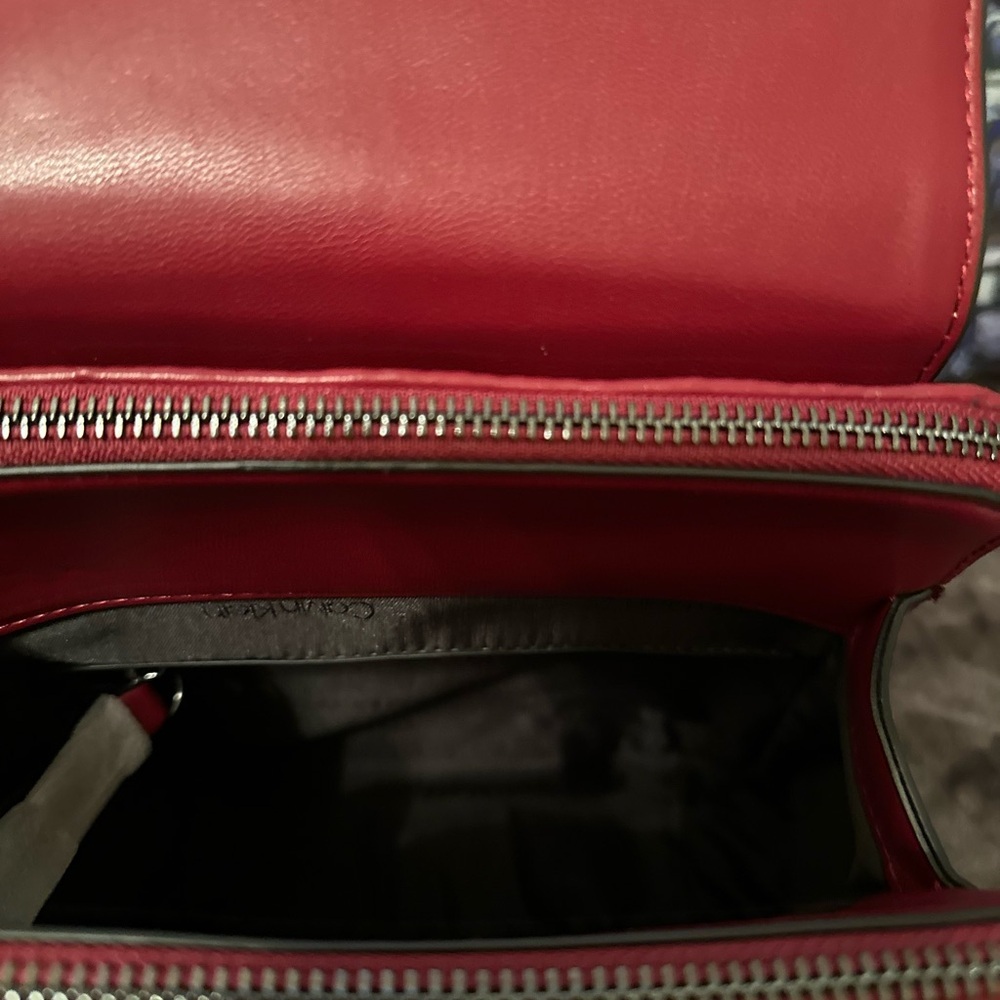 Calvin Klein Red Quilted Backpack-tags Removed - Picture 7 of 10